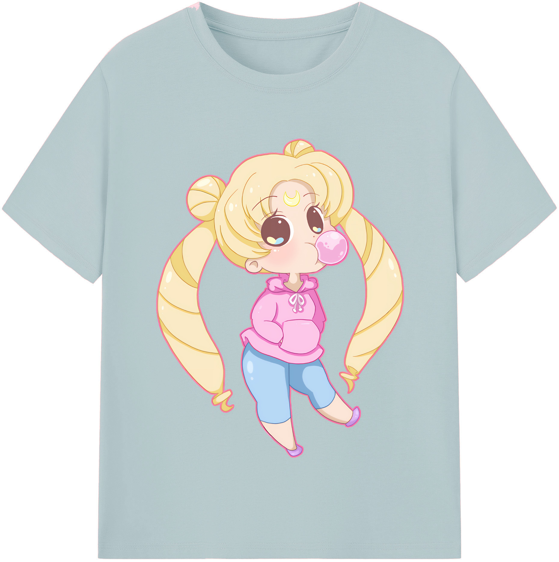 （画像用） 美少女戦士セーラームーン 愛野 美奈子 あいの みなこ Sailor Moon Aino Minako 綿100％半袖Tシャツ（フロントプリント）
